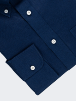 Navy Irish Linen Shirt - Image 2