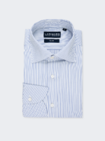 Light Blue Twill Stripe | Easy Iron