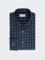 Navy Check Dress Shirt