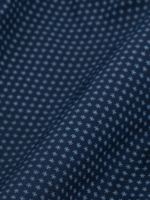 Navy Micro Dot Dress Shirt - Image 3
