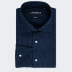 Navy Micro Dot Dress Shirt