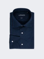 Navy Micro Dot Dress Shirt