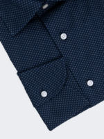 Navy Micro Dot Dress Shirt - Image 2