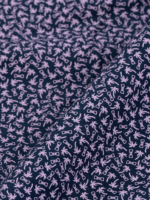 Navy Abstract Print Dress Shirt - Image 3