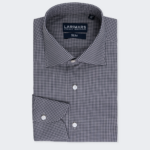 Charcoal Micro Check Dress Shirt